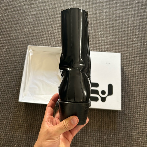 Eytys Blaise Black Leather Zippered Boot main image 9